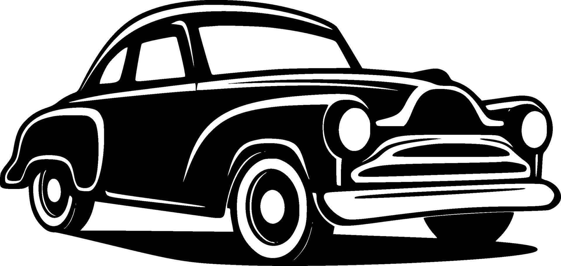 Car, Minimalist and Simple Silhouette - illustration vector