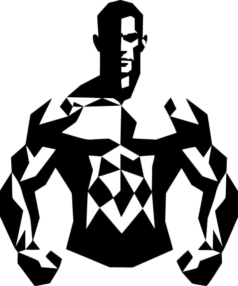 Boxer - Black and White Isolated Icon - illustration vector