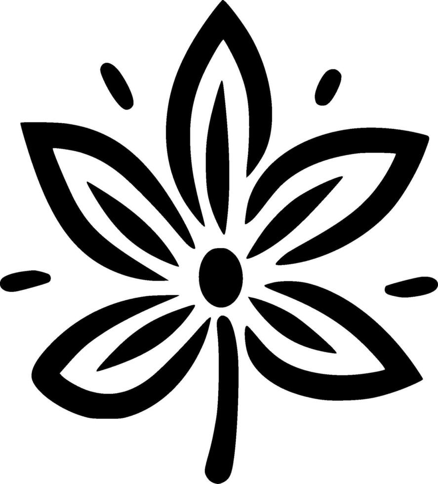 Flower - Minimalist and Flat Logo - illustration vector
