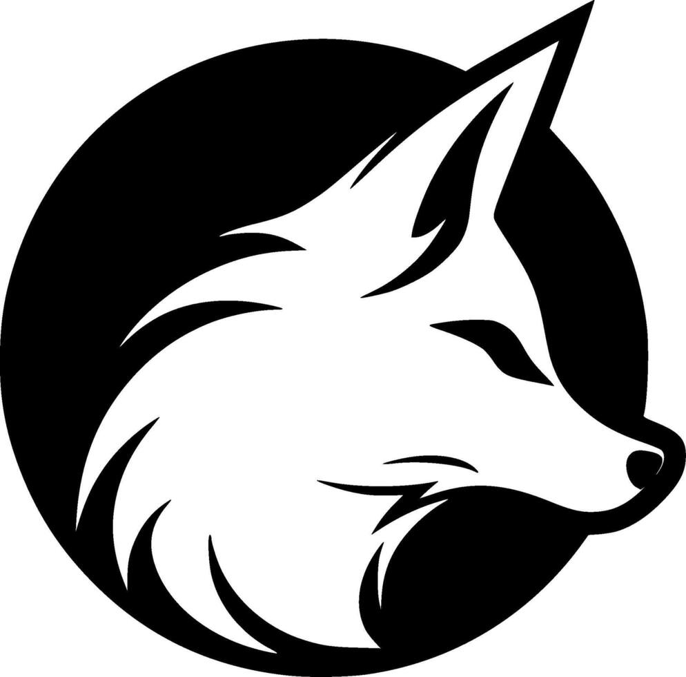 Fox, Minimalist and Simple Silhouette - illustration vector