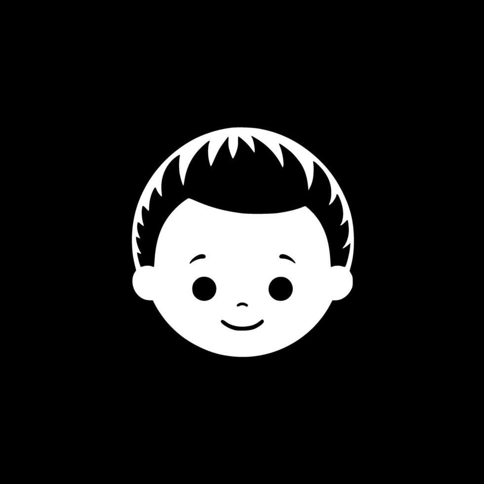 Baby, Black and White illustration vector
