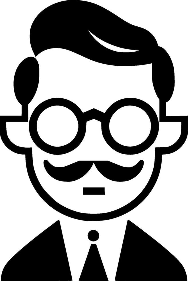 Papa, Minimalist and Simple Silhouette - illustration vector