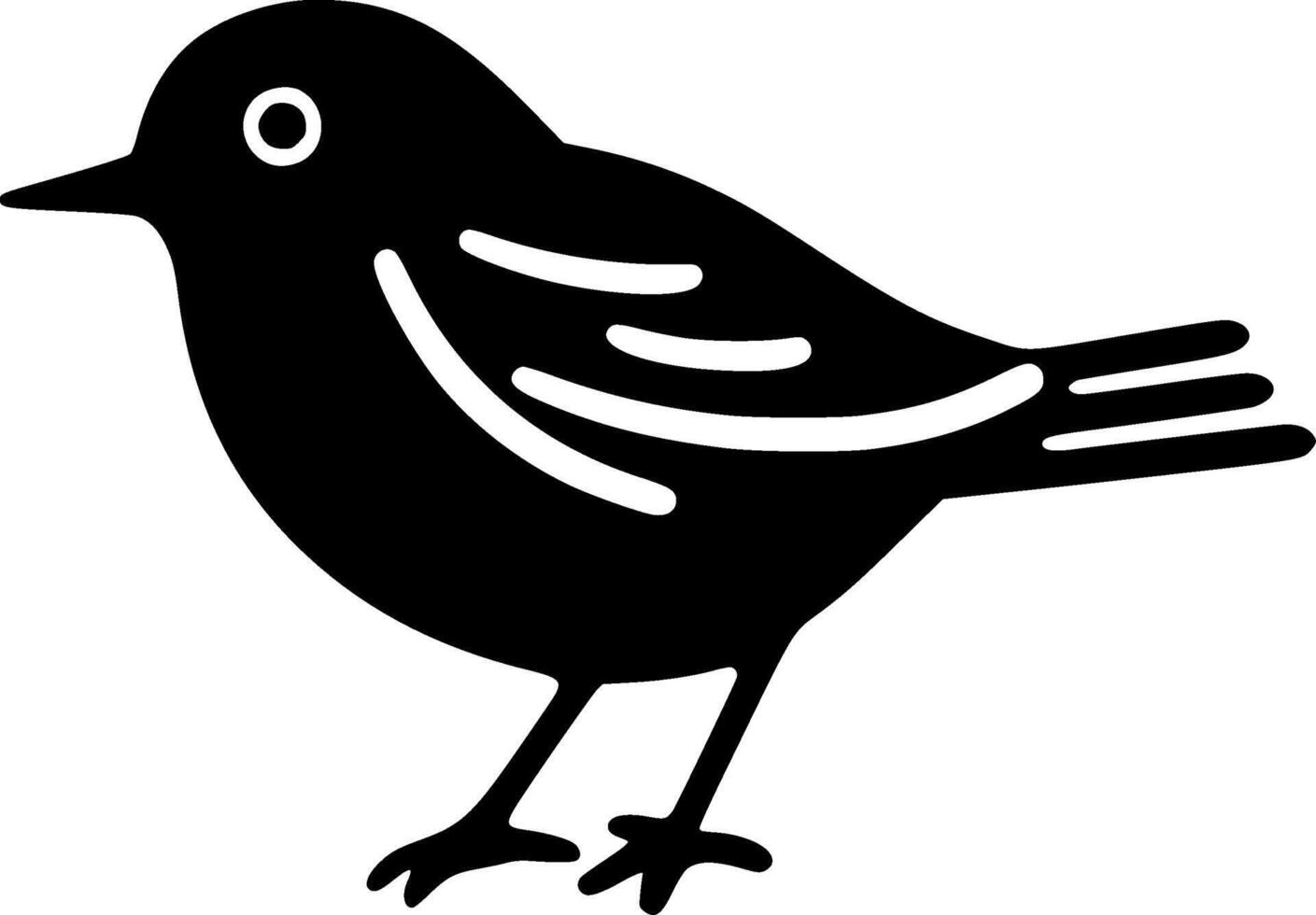 Robin Bird - High Quality Logo - illustration ideal for T-shirt graphic vector