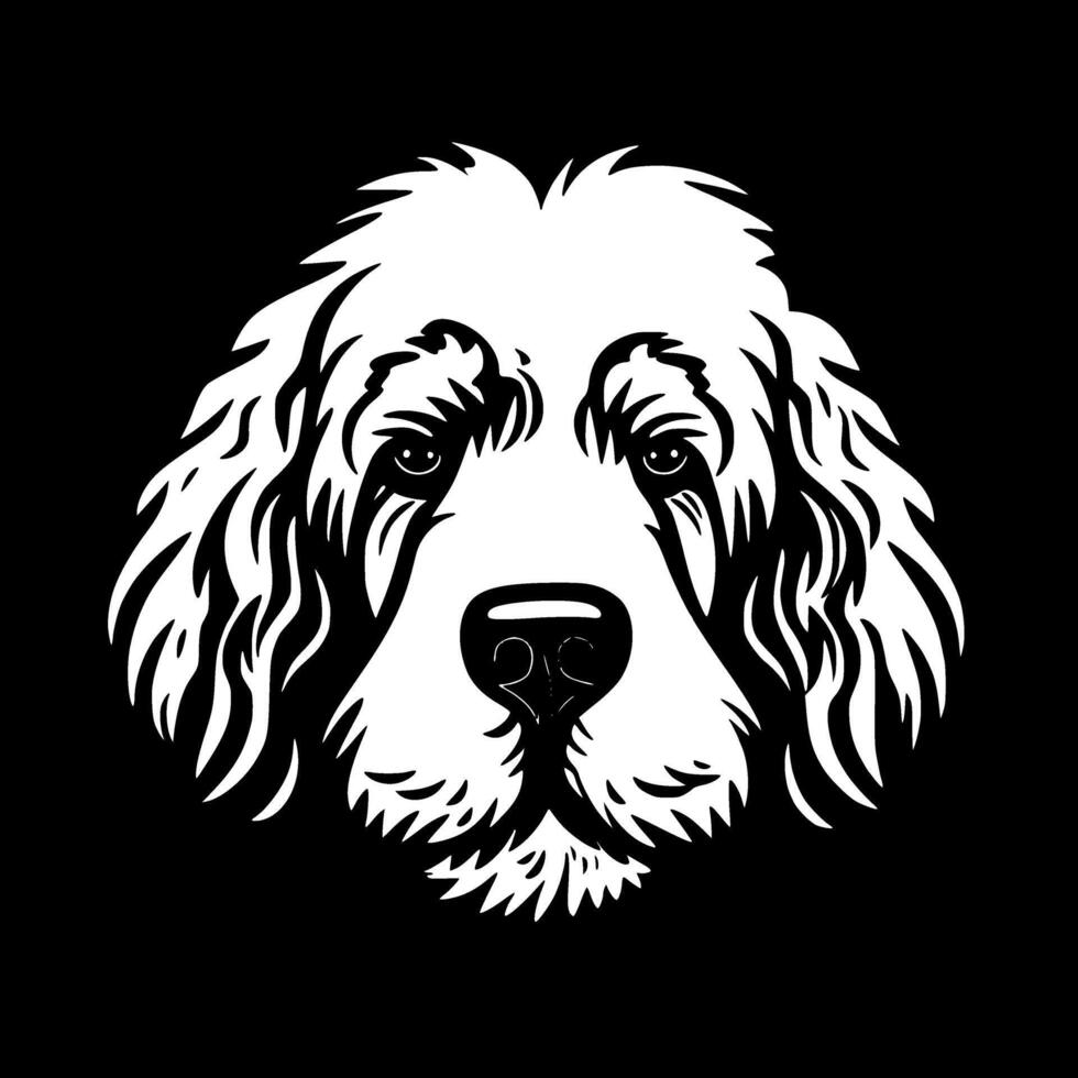 Poodle Dog, Minimalist and Simple Silhouette - illustration vector