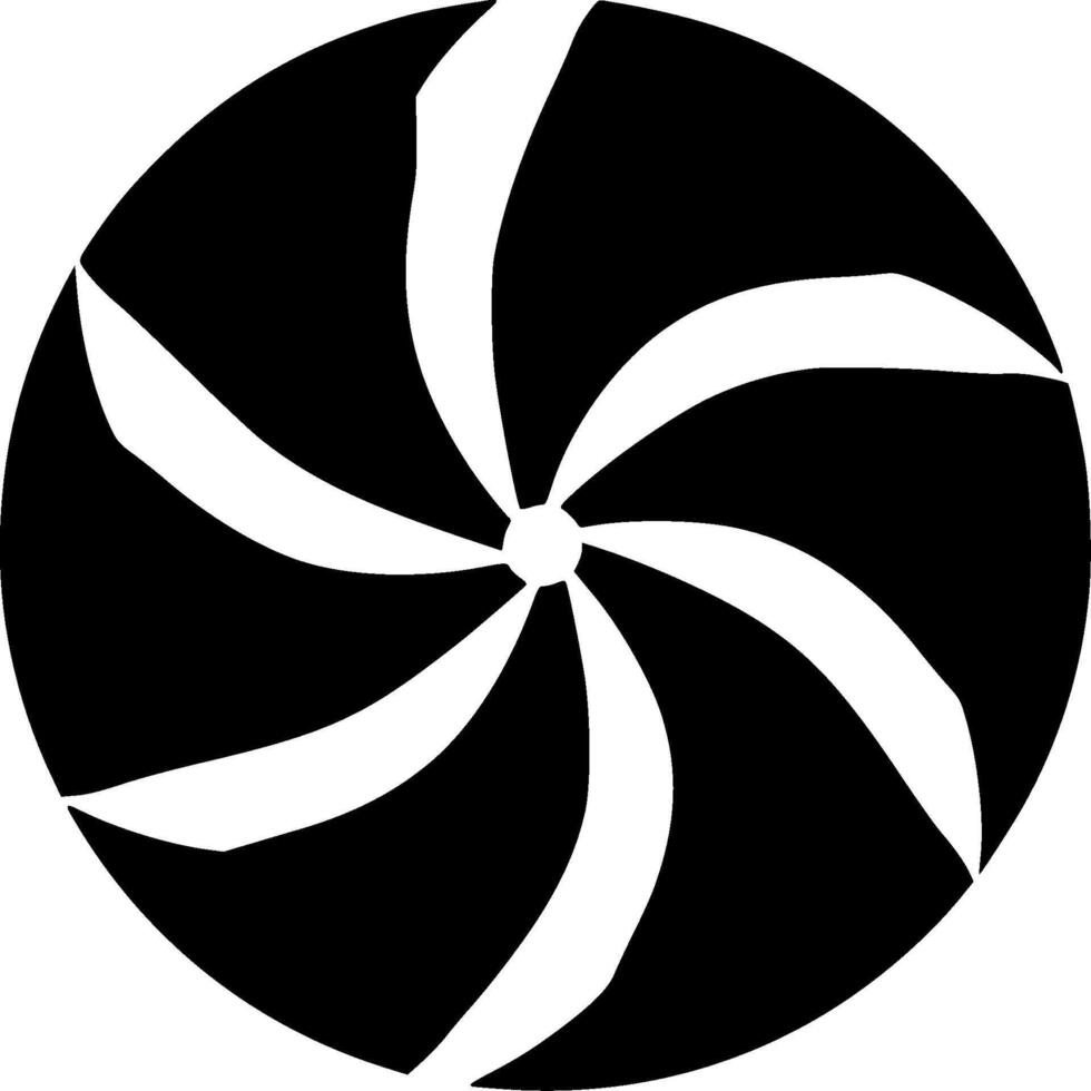 Wind Spinner - Minimalist and Flat Logo - illustration vector