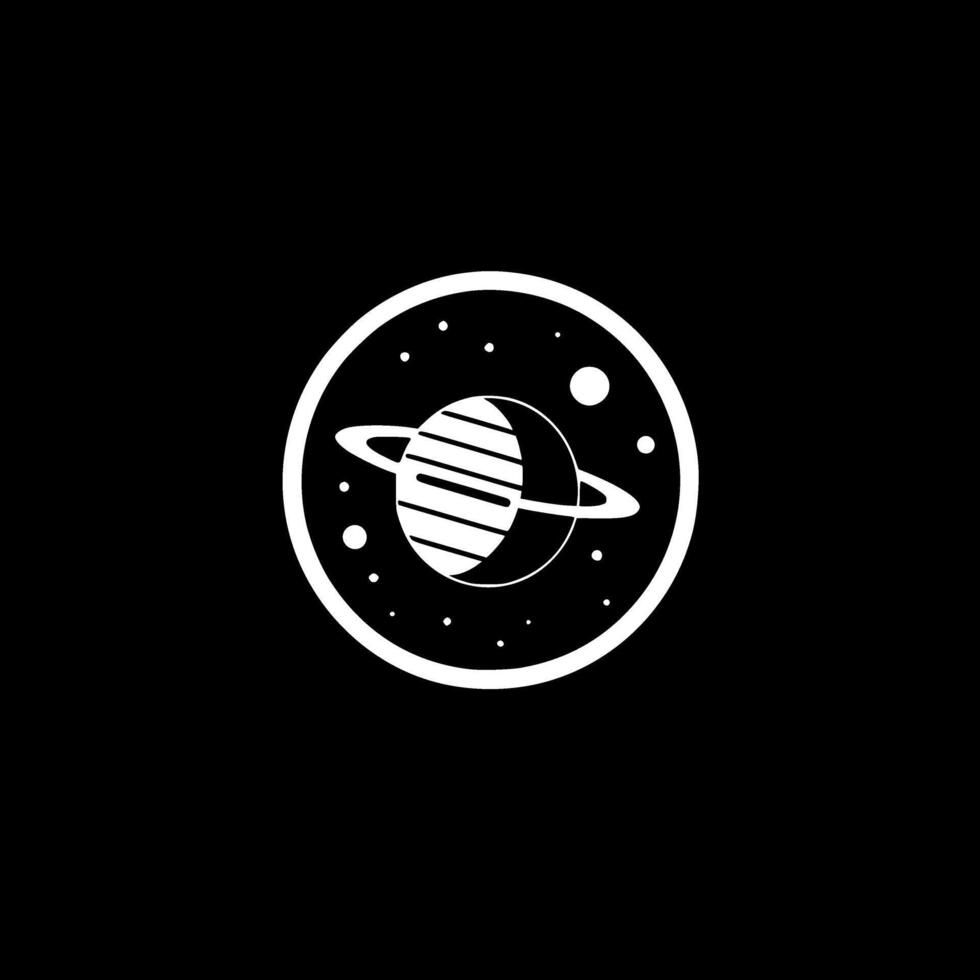 Space, Minimalist and Simple Silhouette - illustration vector