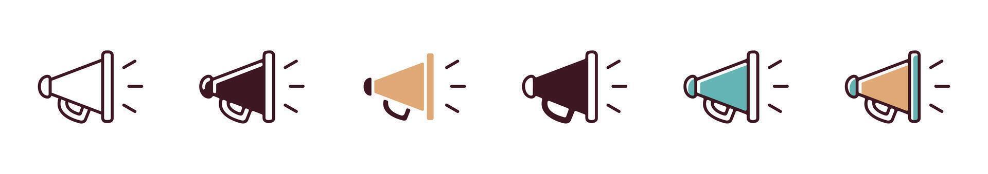 simple megaphone loud speaker icon online media promotion symbol marketing and advertising alert illustration design vector