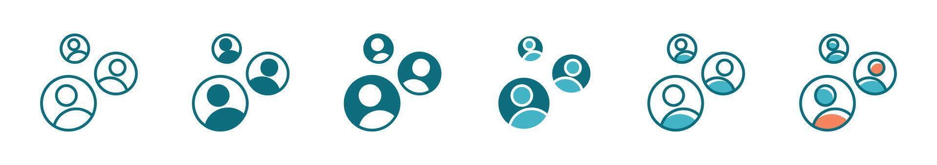 community business partnership icon people network symbol illustration vector