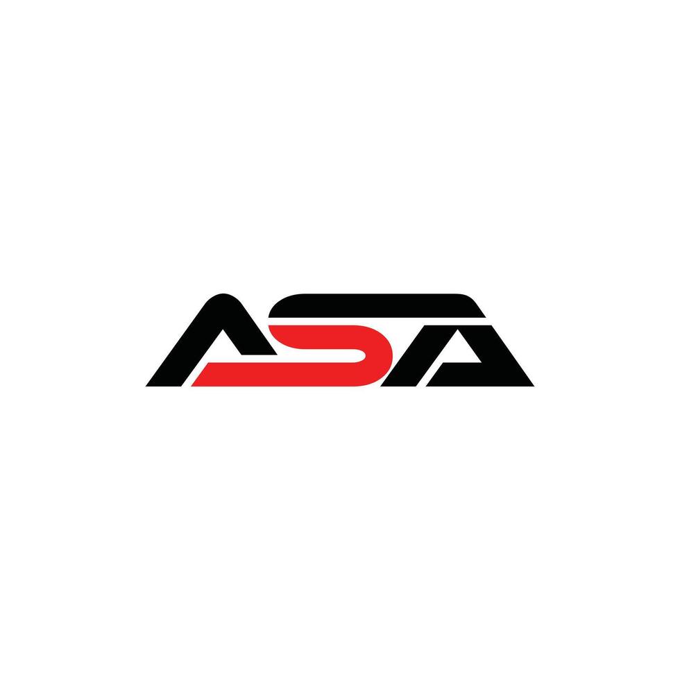Initial ASA Modern Geometric Business Creative Design Logo vector