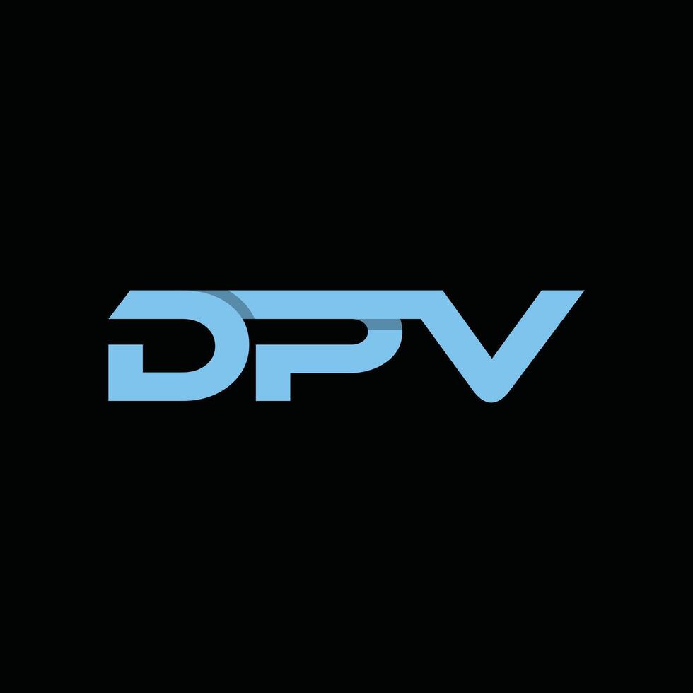 Geometric Initial DPV Business Creative Modern Design Logo vector