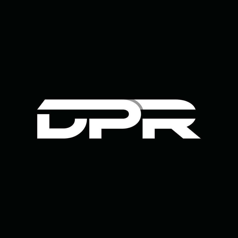 Initial DPR Simple Geometric Modern Business Creative Design Logo vector
