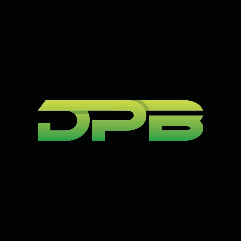 Modern Geometric Initial DPB Business Creative Design Logo vector