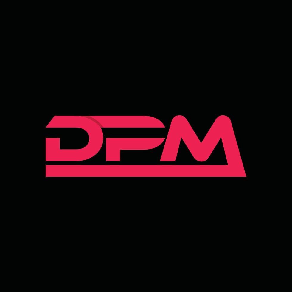 Geometric Modern Initial DPM Business Creative Design Logo vector