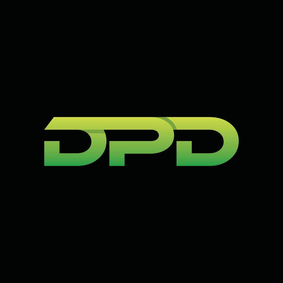 Geometric Initial DPD Modern Business Creative Design Logo vector