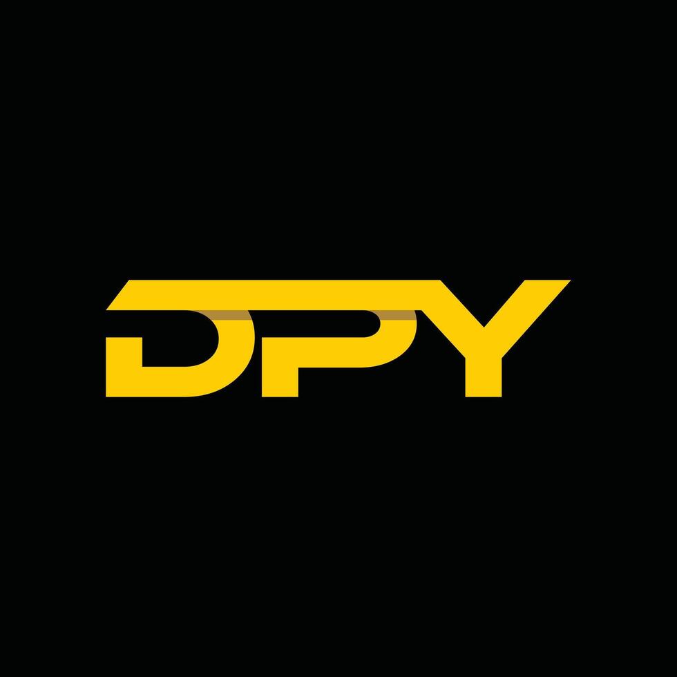 Initial DPY Geometric Business Modern Creative Design Logo vector