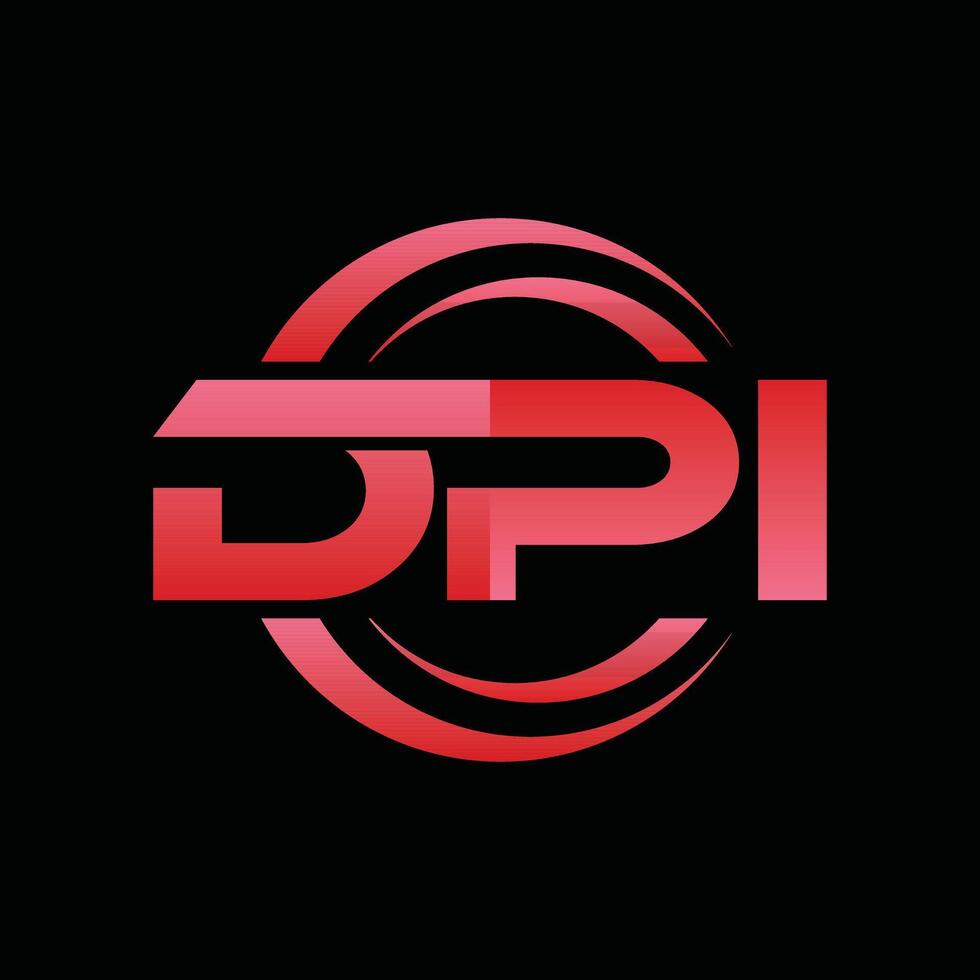 Typography DPI Geometric Business Modern Creative Design Logo vector