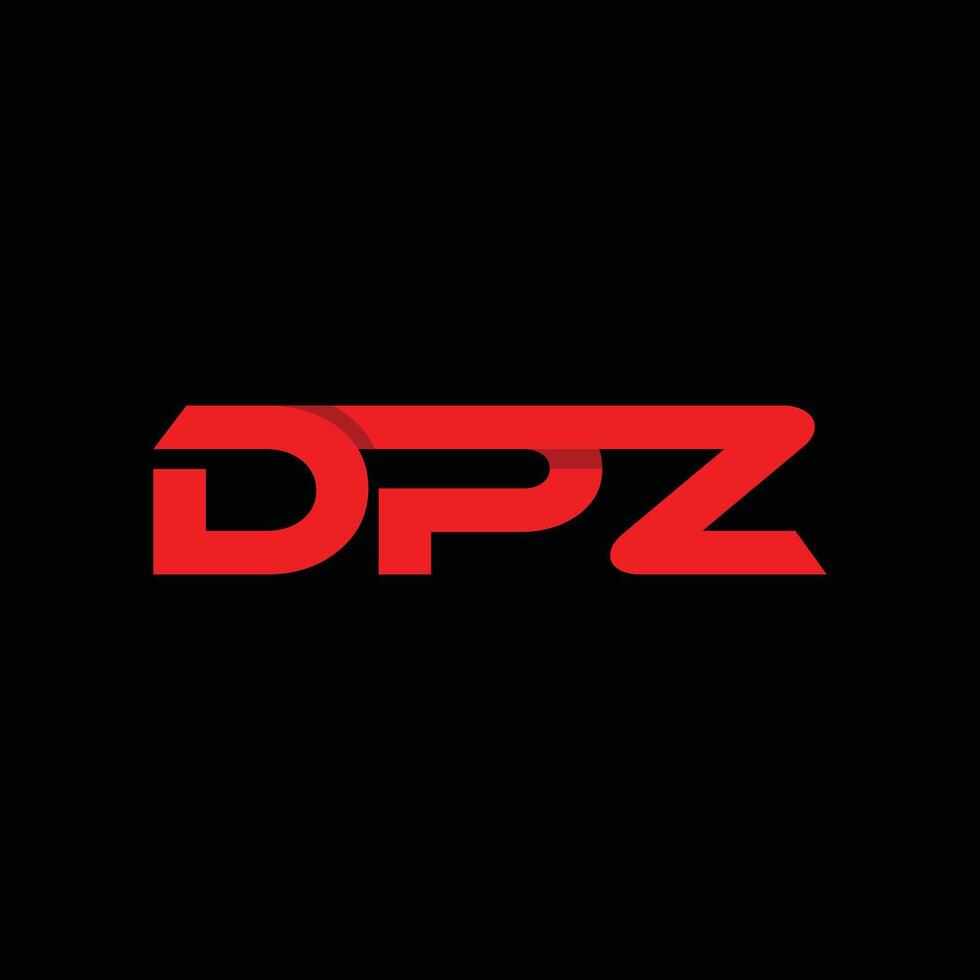Initial DPZ Modern Geometric Business Technology Logo vector