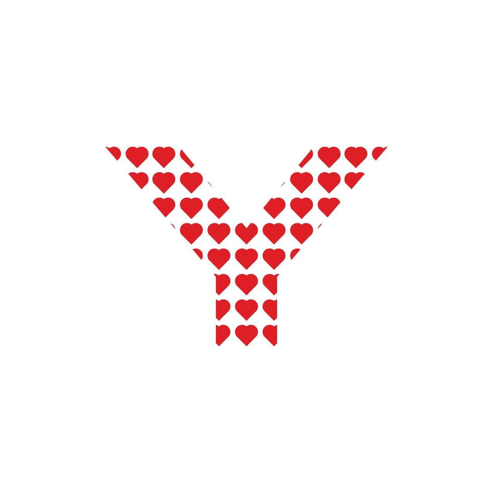 Initial Y Lovely Pattern Simple Modern Creative Design Icon Logo vector