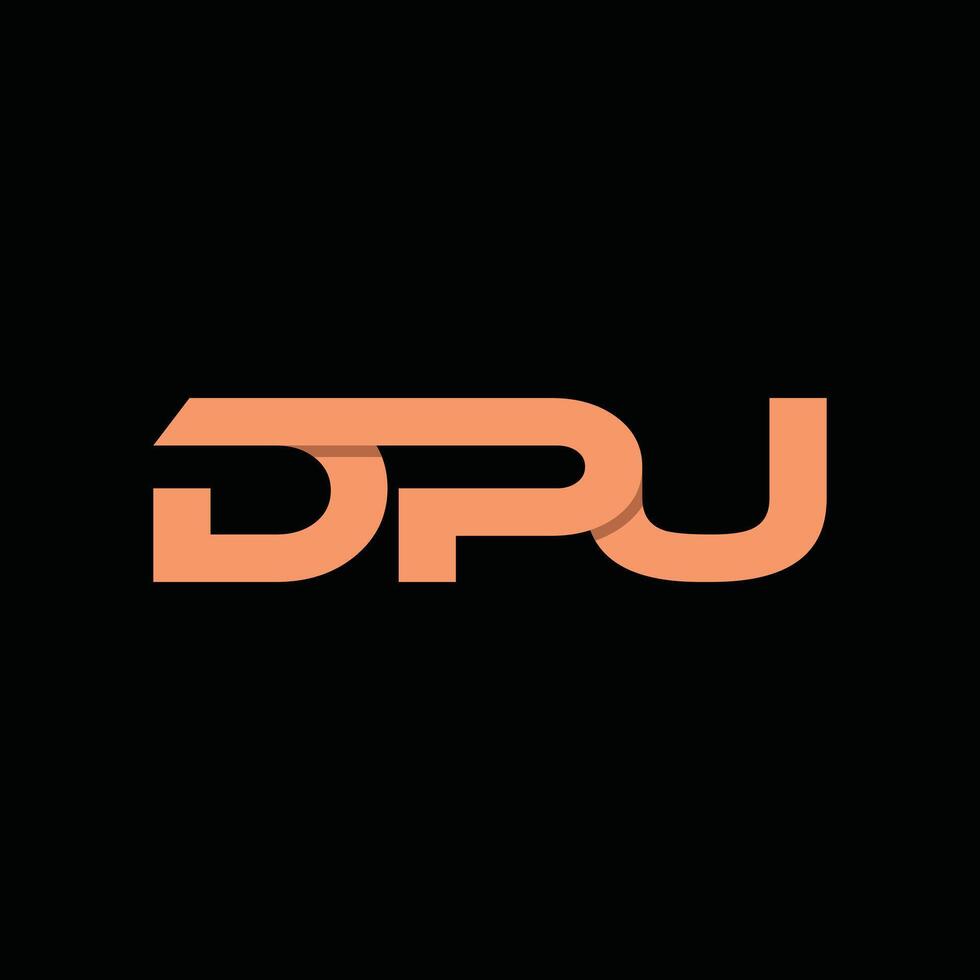Letter DPU Simplicity Geometric Business Creative Logo vector