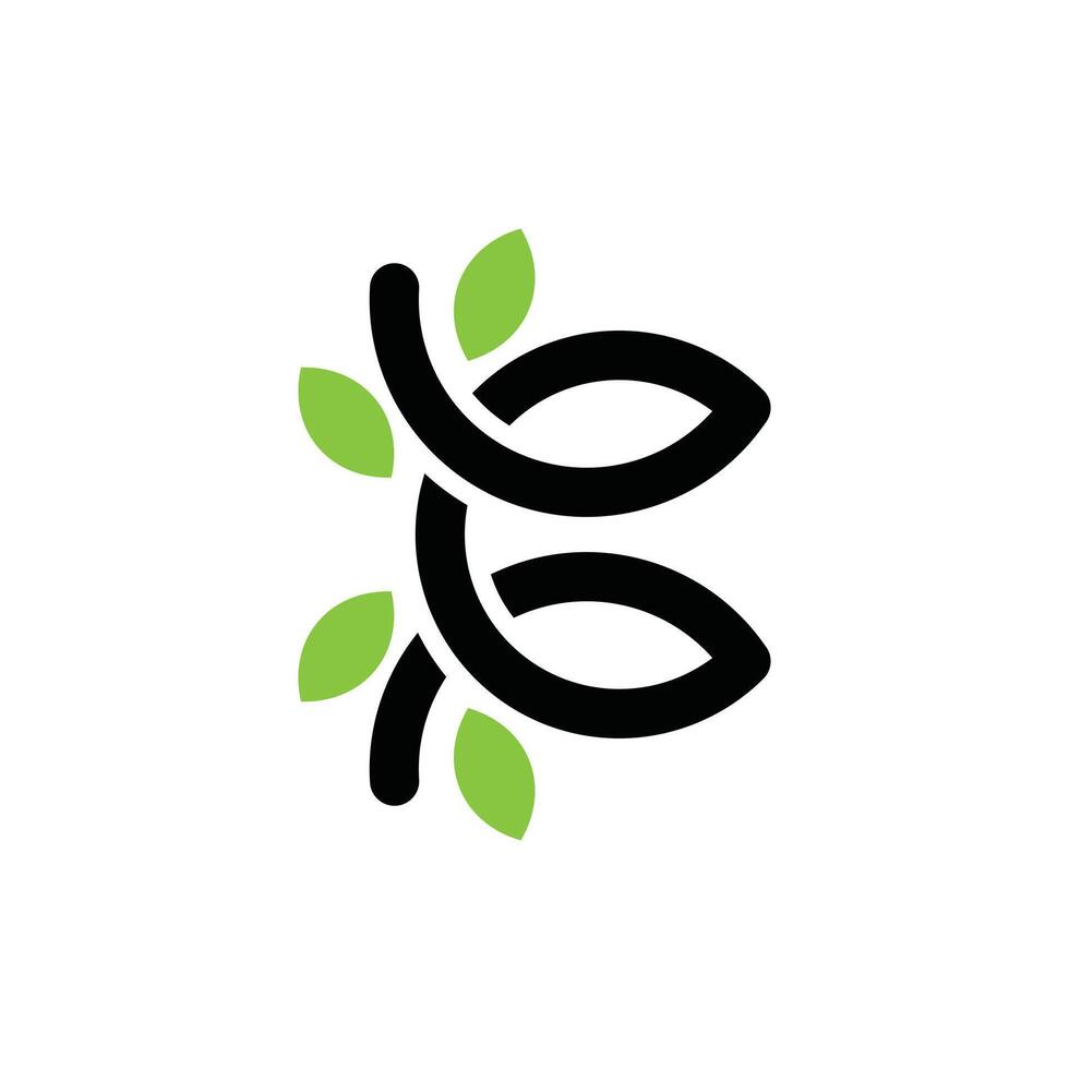 Letter C Leaf Ecology Business Simple Creative Design Icon Logo vector