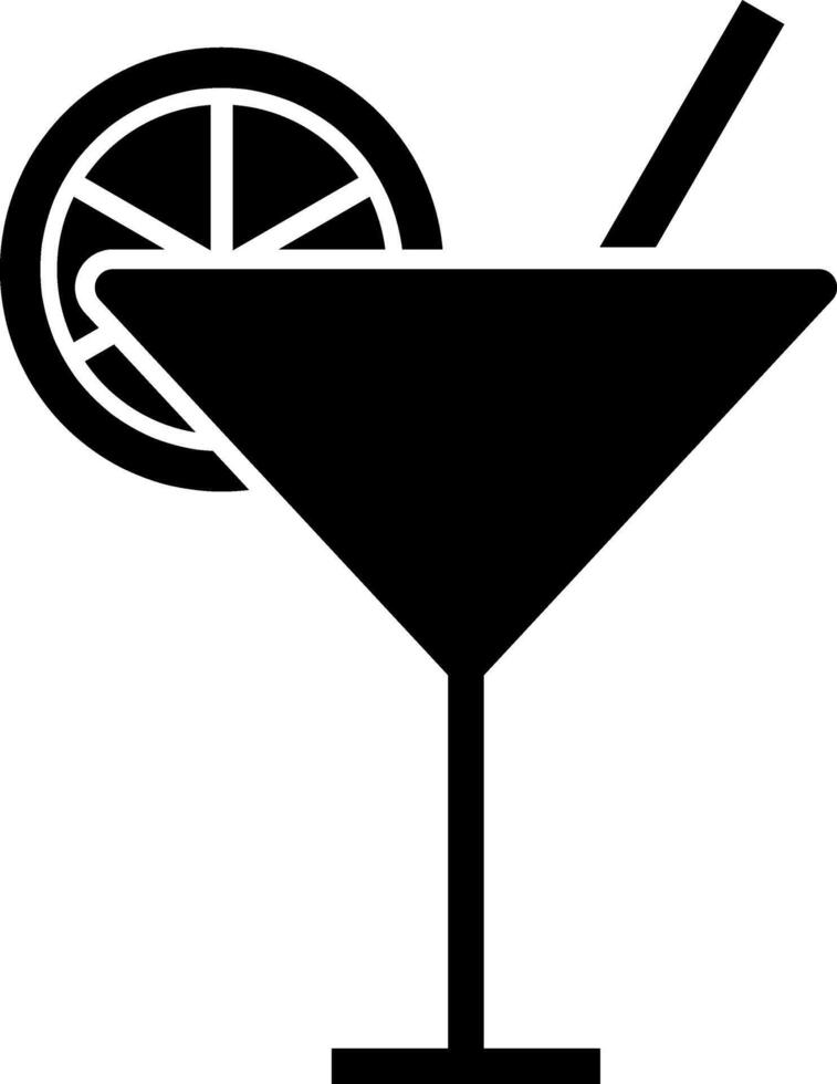 Cocktail icon Drink stencil clipart Engraving vector