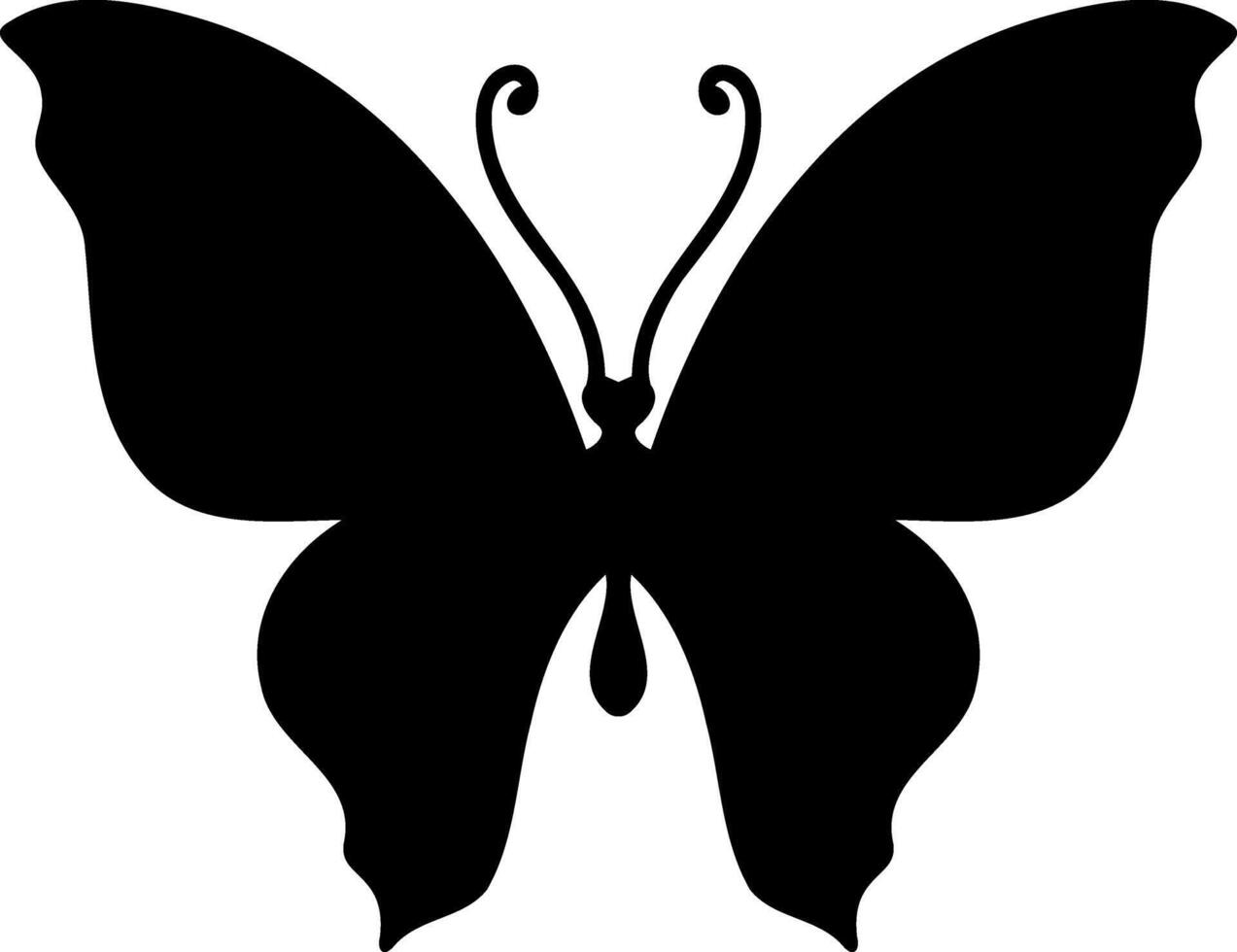 Doodle butterfly icon Hand drawn art Engraving insect animal vector