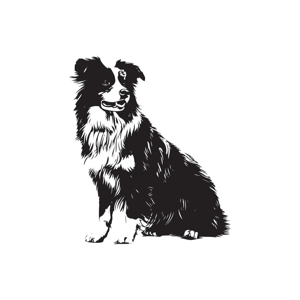 Australian Shepard logo silhouette design vector