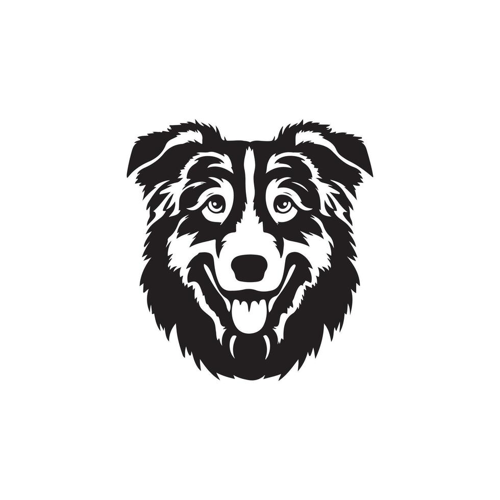 Australian Shepard logo silhouette design vector