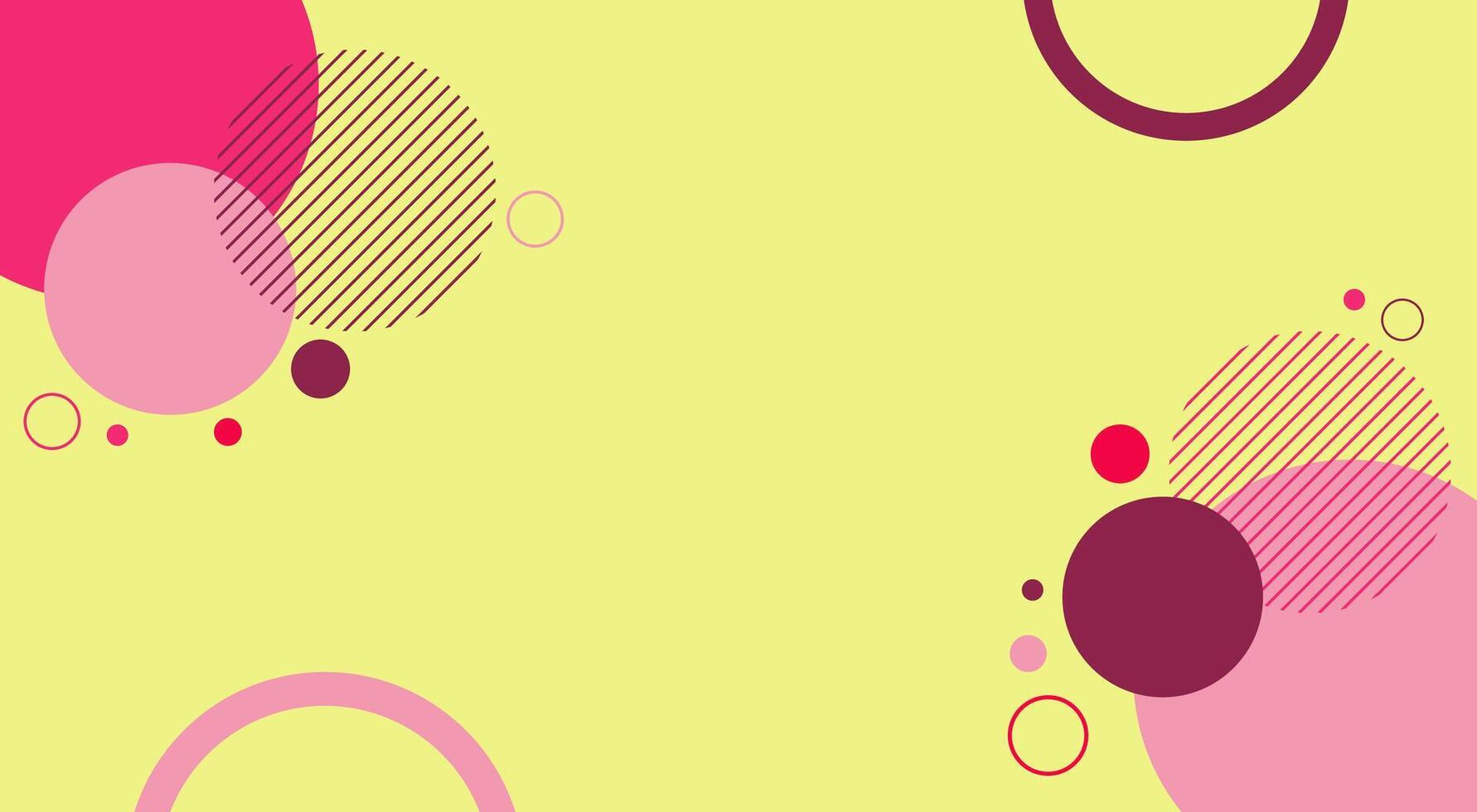Abstract geometric modern circles background vector