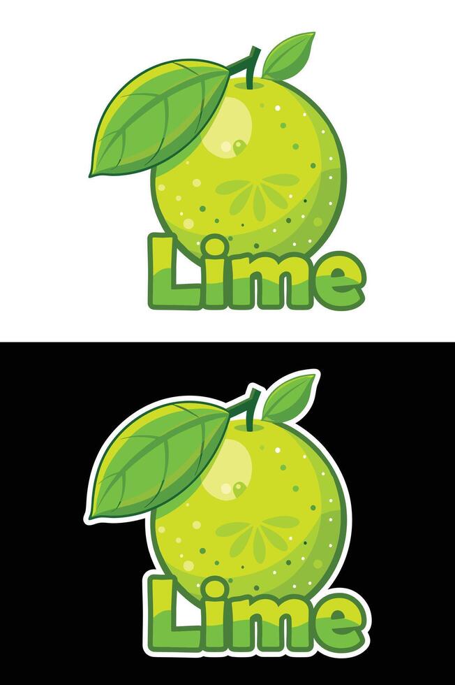 Colourful Fruits Illustration with Names. vector