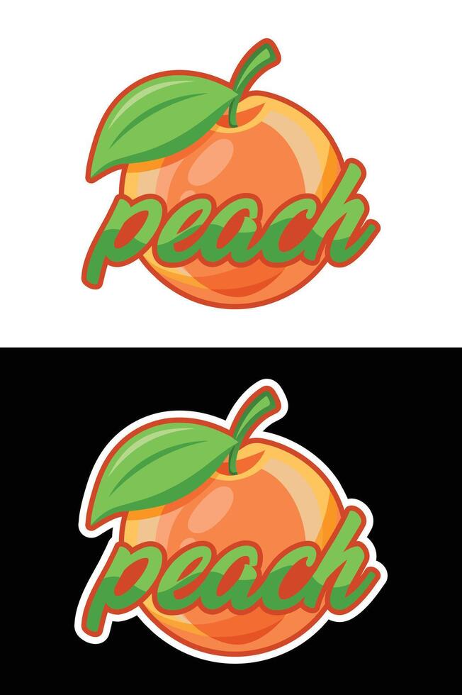 Colourful Fruits Illustration with Names. vector