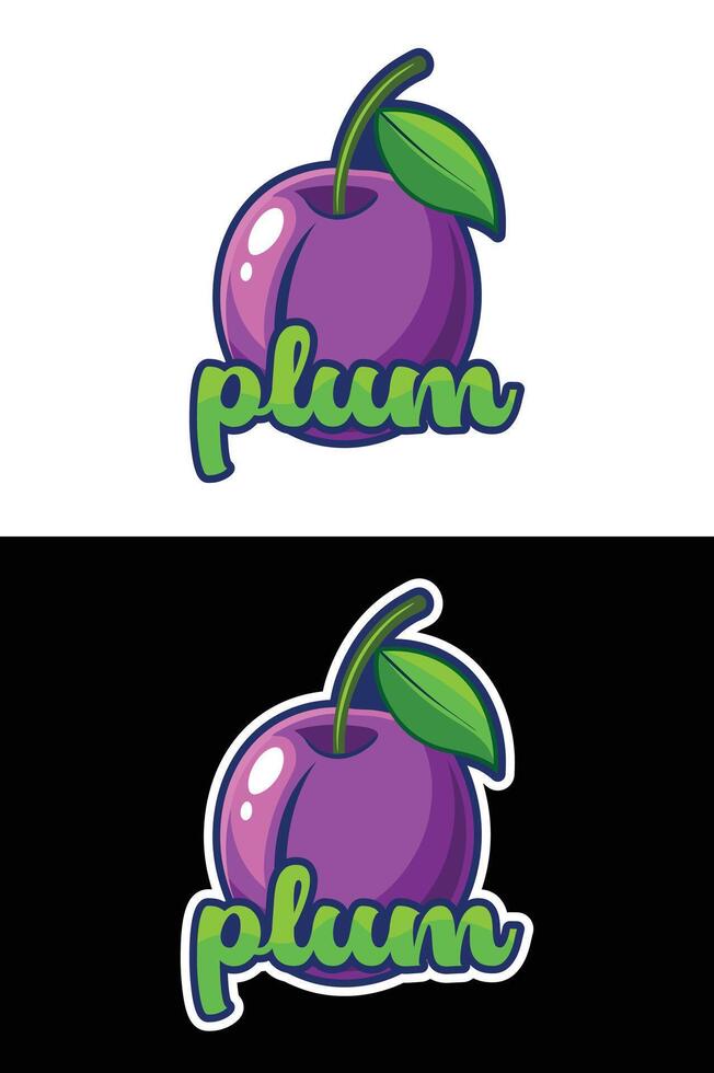 Colourful Fruits Illustration with Names. vector