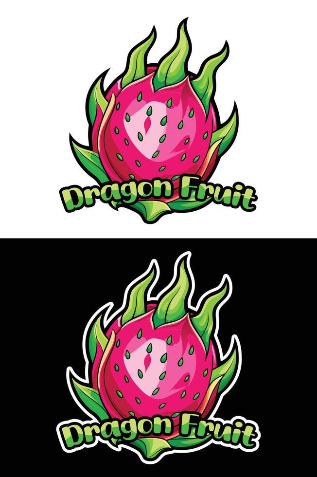 Colourful Fruits Illustration with Names. vector