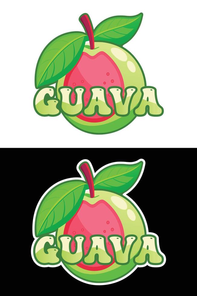 Colourful Fruits Illustration with Names. vector