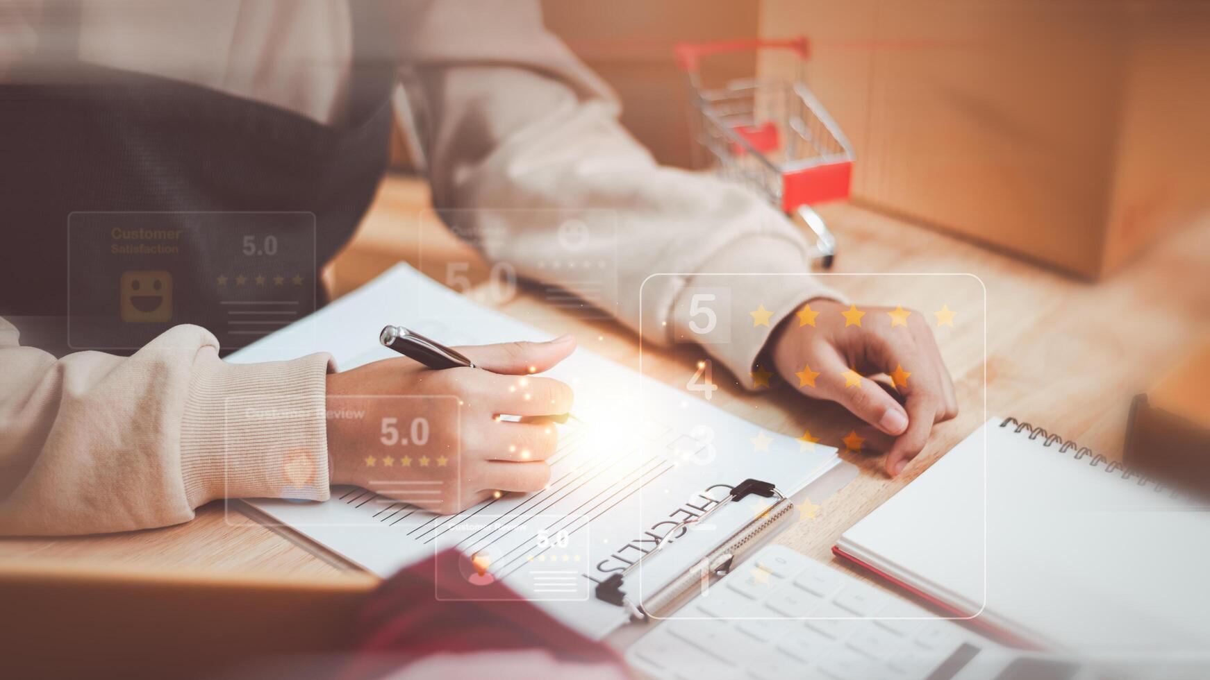 Selling online on Internet ,SME ,e-commerce ,Checklist with checkmarks and checkboxes ,questionnaires ,checkbox to conduct opinion and quality surveys or satisfaction ,quality inspection photo