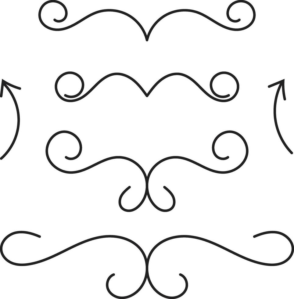 Decorative Ornament Arrow Graphic Element vector