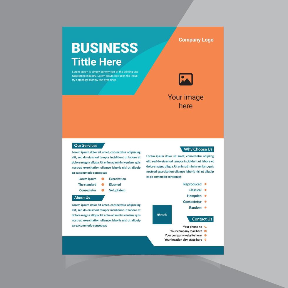 Business Flyer Design Template vector