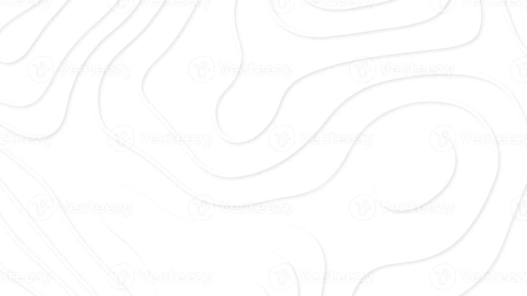 Abstract white paper cut background with lines. Realistic papercut decoration textured with wavy layers. photo