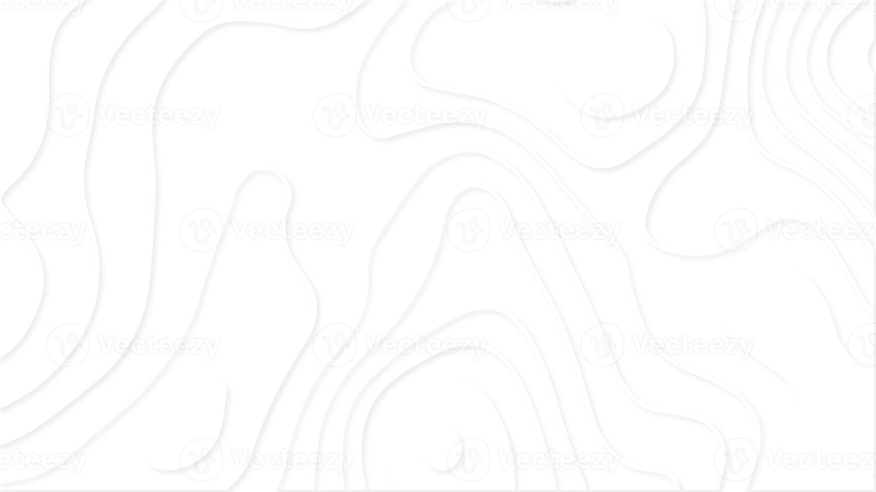 Abstract paper cut wave background. Topographic map. Seamless pattern with waves. photo
