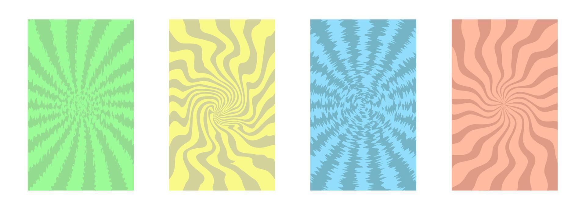 Floating patterns. Geometric posters of simple shape and pattern. Abstract style. vector