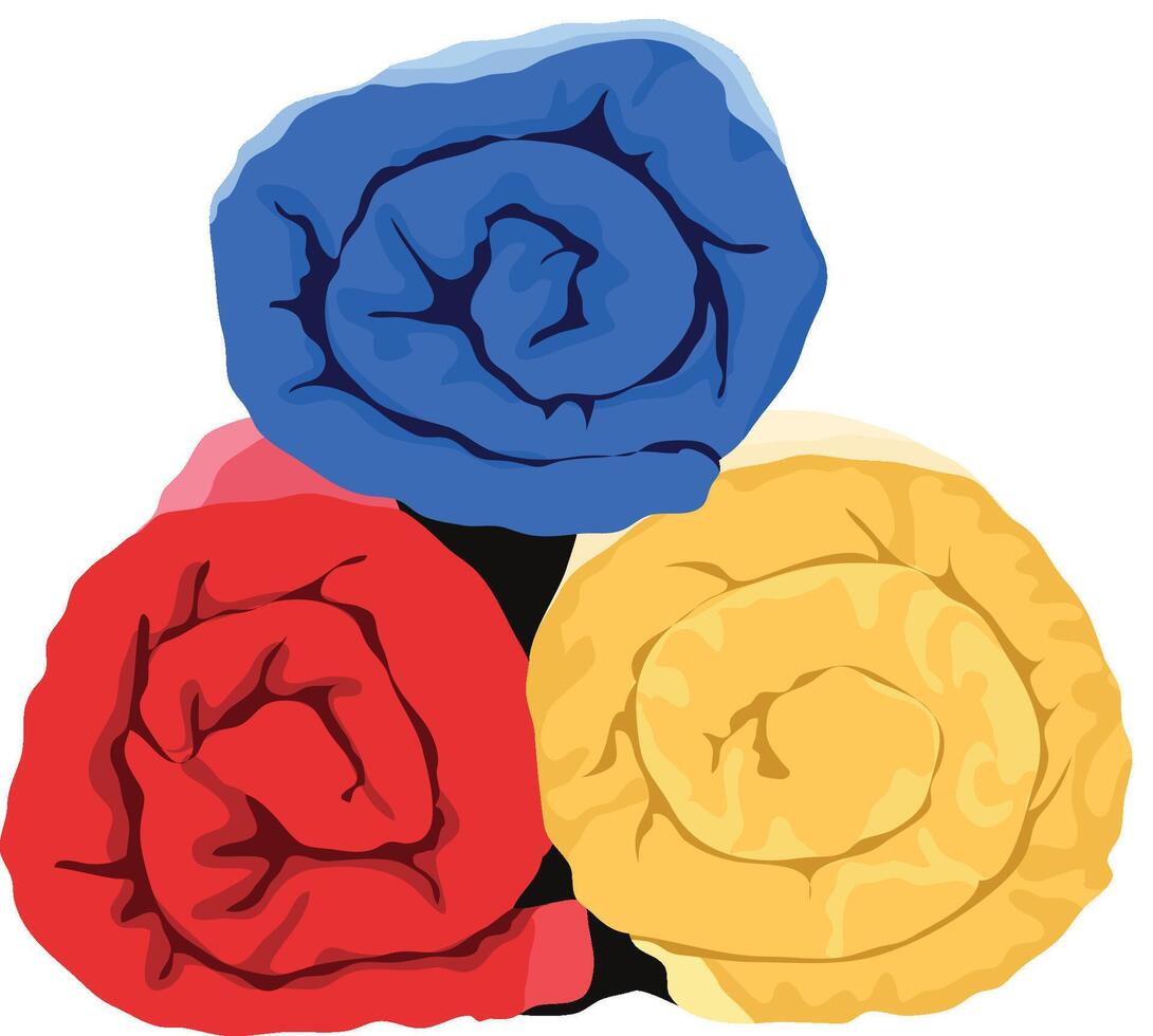Stack of Bathroom Roll Towel Illustration vector