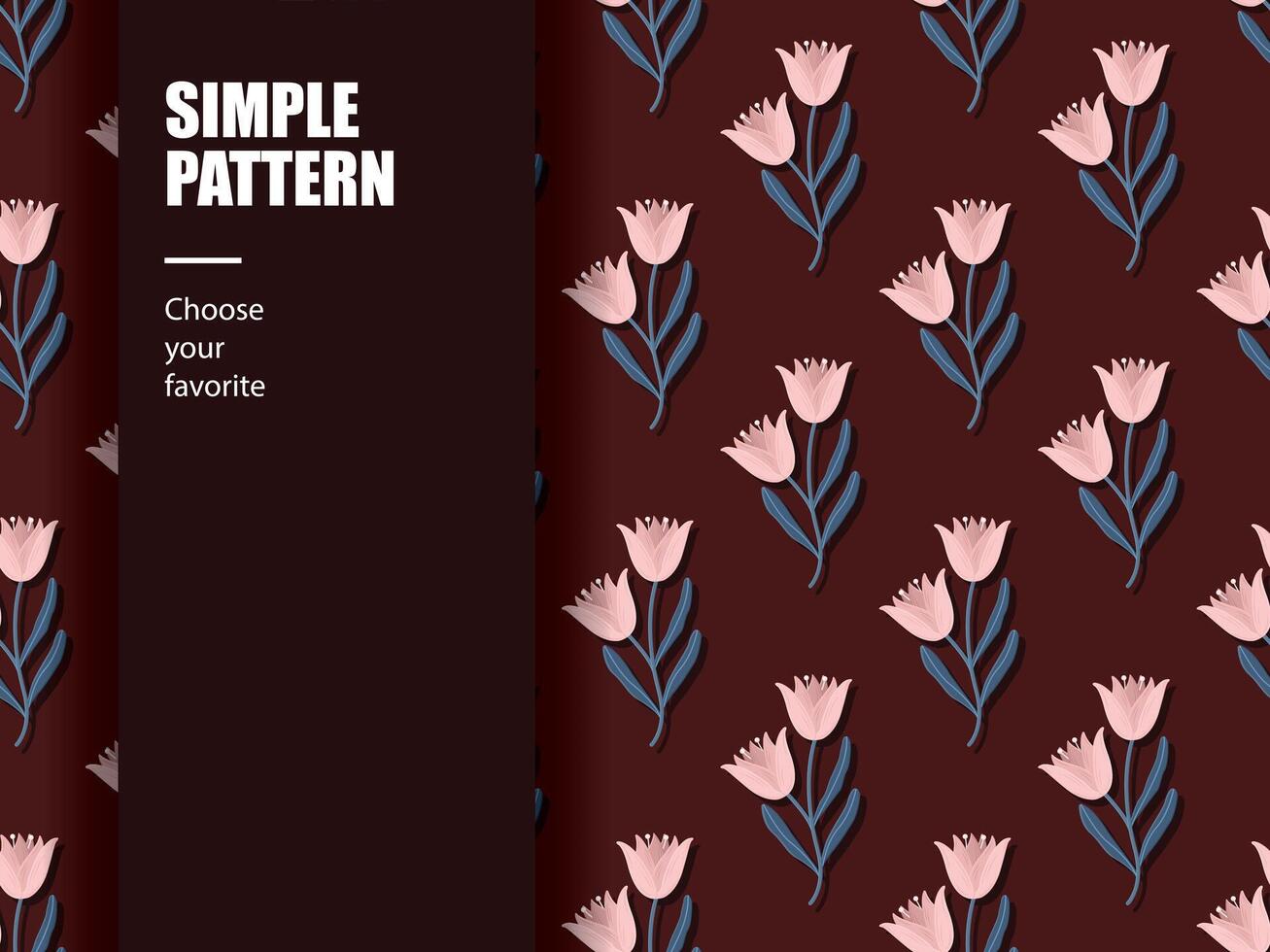 flower organic leaf floral green summer fabric tropical nature abstract pattern seamless fresh print vector