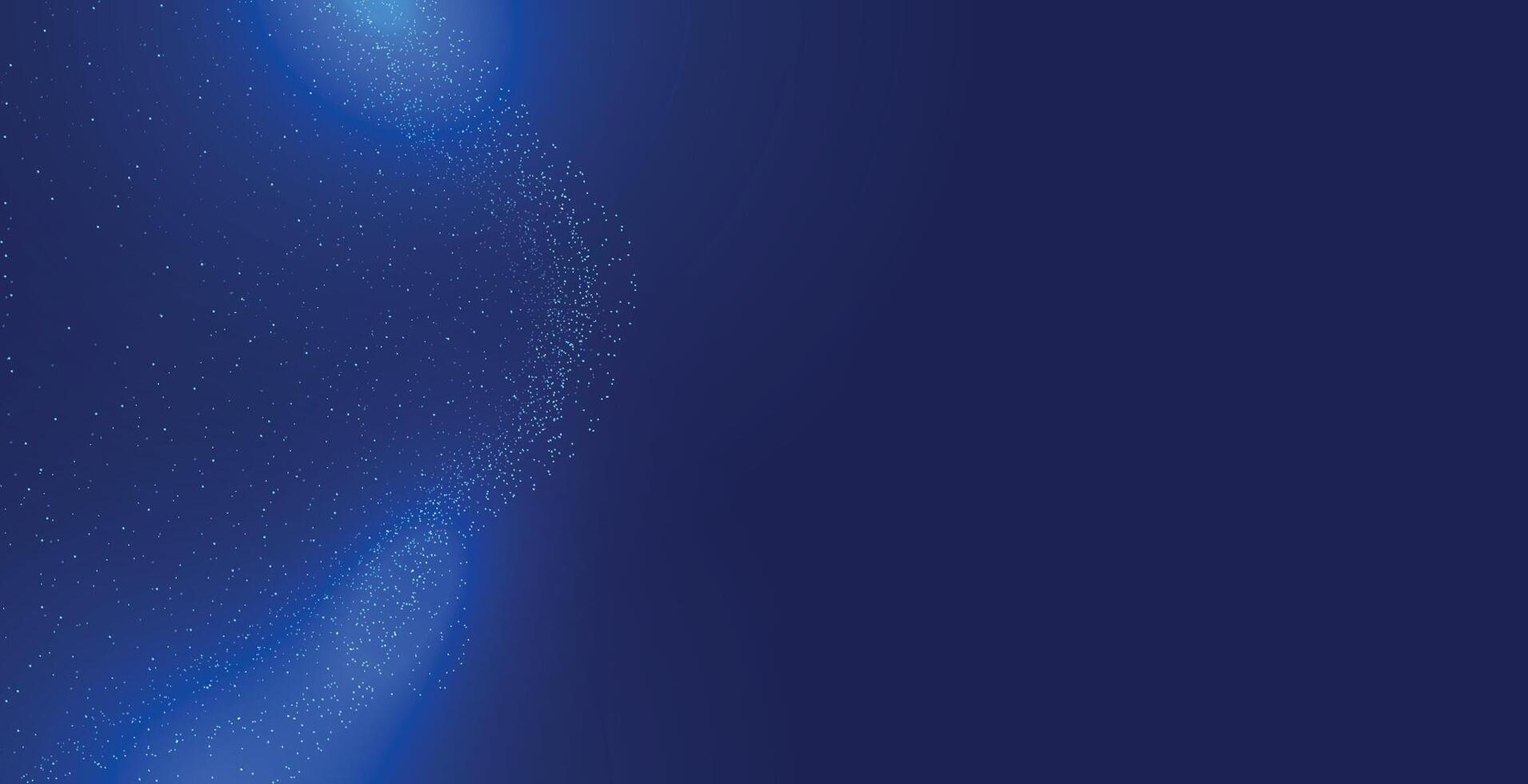 Abstract technology big data digital background. Dot blue wave light screen gradient texture background. 3d wave point fractal grid science futuristic audio visualization.Technology and science. vector