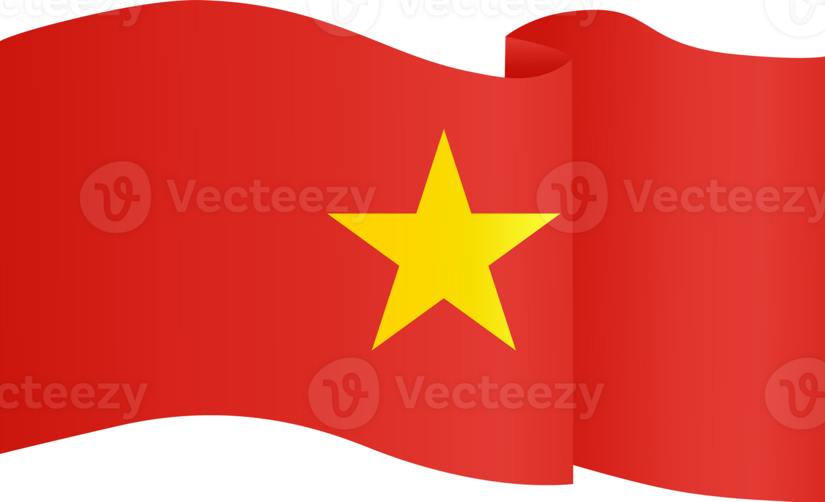 Vietnam flag wave png
