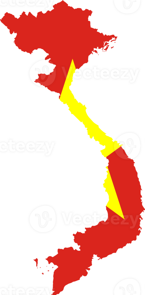 Vietnam map flag png