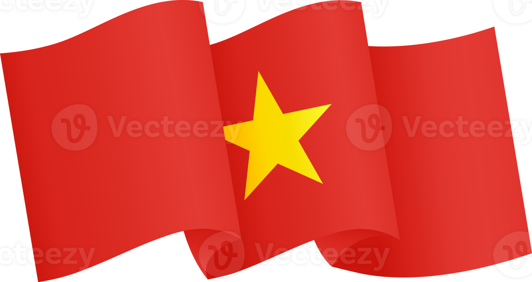 Vietnam flag wave png