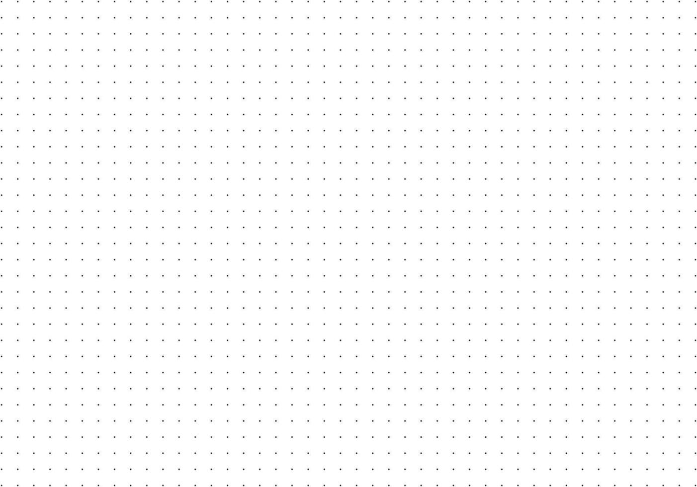 Pattern texture for bullet journal. Dotted squared grid graph paper template for notebooks. Dotted simple background. Printable graphic design sheet. vector