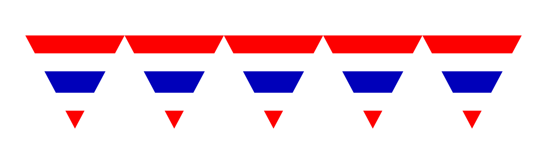 Flat illustration of the Thai flag. png