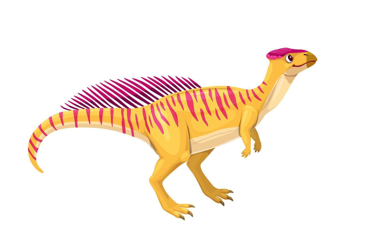 Cartoon wannanosaurus dinosaur animal character vector