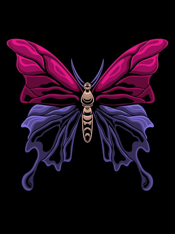 Beautiful classic style butterfly vector